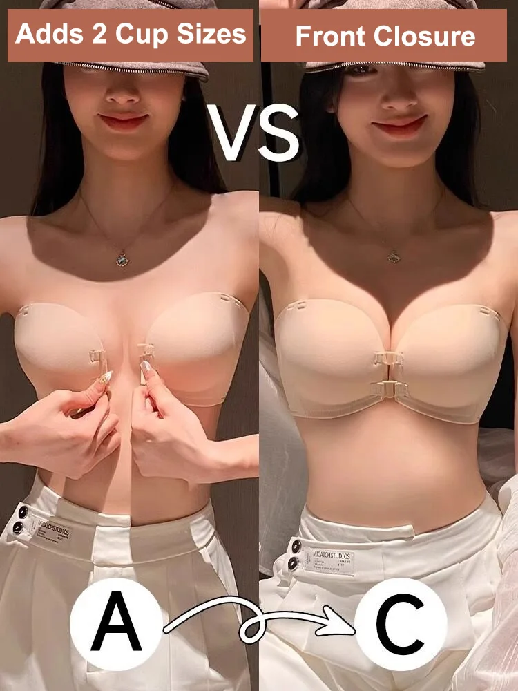 sutia-sem-alcas-com-fecho-frontal-para-mulheres-sem-costura-push-up-com-almofada-espessa-e-macia-ajustavel-invisivel-lingerie-de-cor-solida