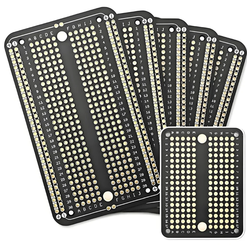 Universal Permanent Soldered Breadboard Gold-plated Double Sided PCB Prototype Board Electronic Experiment DIY Circuit Projects