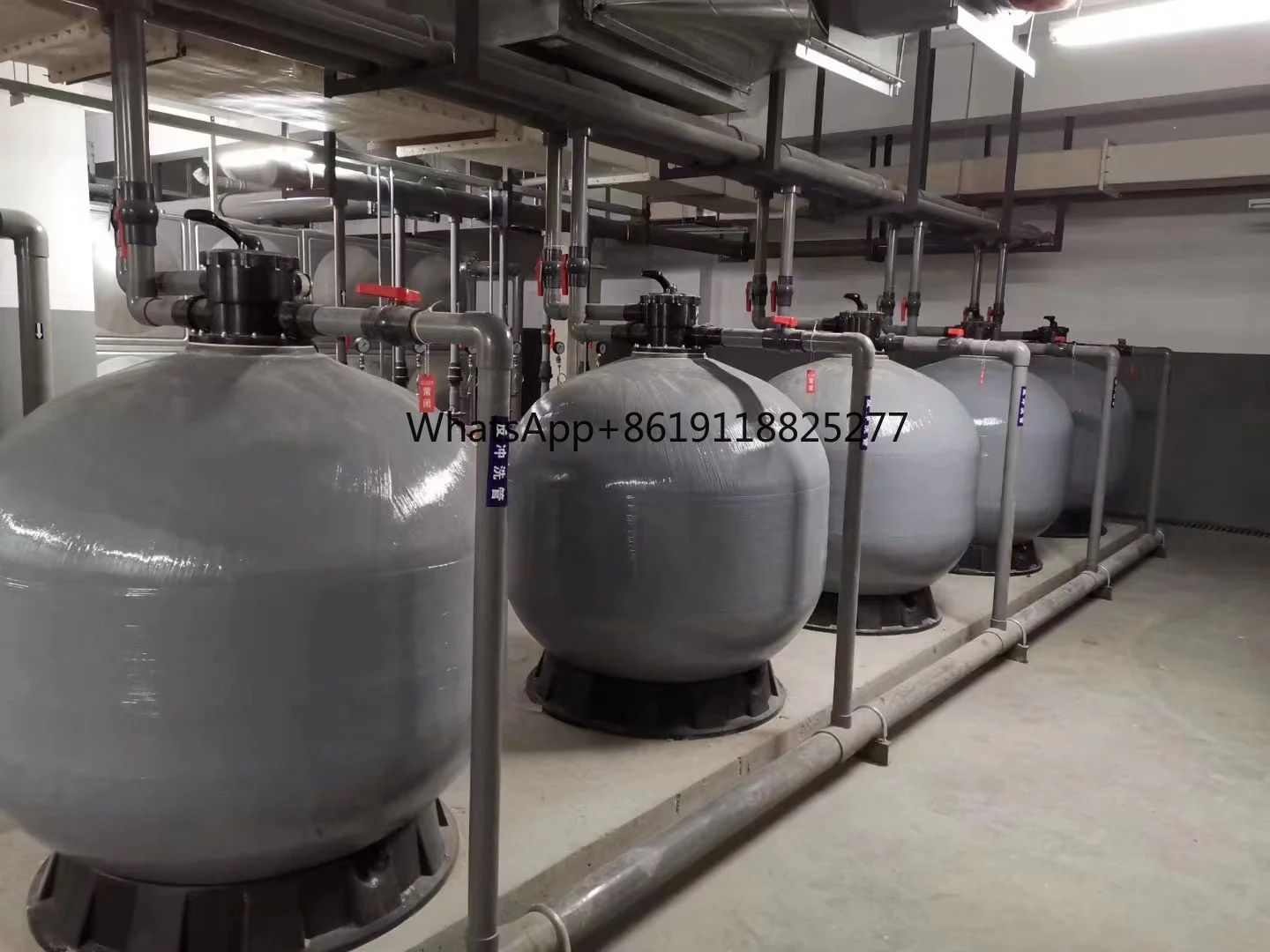 Kwartszandtank Frp Filter Zandtank Aquacultuurfiltersysteem Water Pretpark Filtratieapparatuur