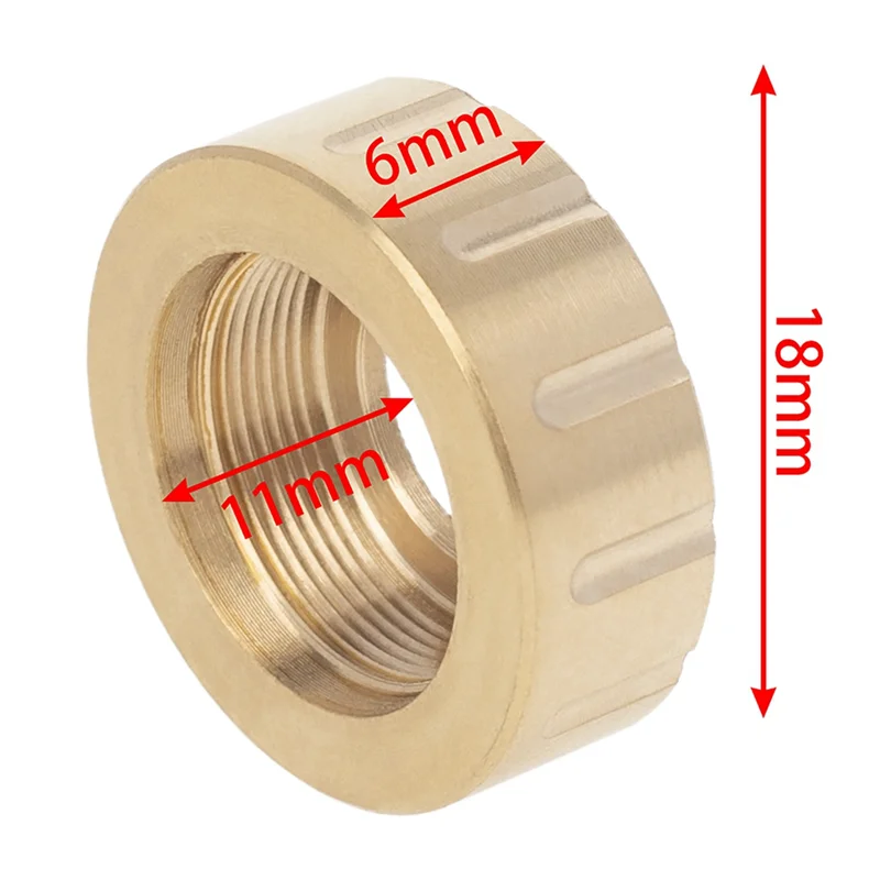 8 sztuk mosiężne koło 7mm Adapter sześciokątny przeciwwaga zwrotnica dla MINI-Z 1/18 1/24 RC ulepszenia samochodów części