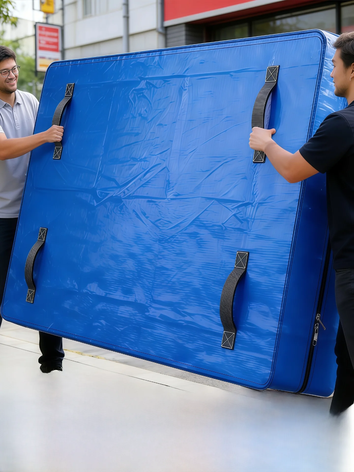 Thickened Plastic Zipper Mattress Moving Protection Bag Dustproof Cover for Bedding Packing And Storage Moving Essential