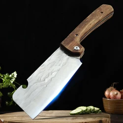 Folding Cleaver Knife Forged Stainless Steel Kitchen Knife Meat Fish Fruit Slicing Knife Butcher Boning Knife Kitchen Accessorie