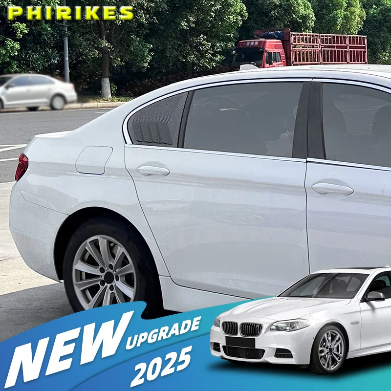 

Для BMW 5 серии F10 525i 530i 2011 2012 2013 2014 2015 2016 2017 пара жалюзи заднего стекла жалюзи крышка отделка