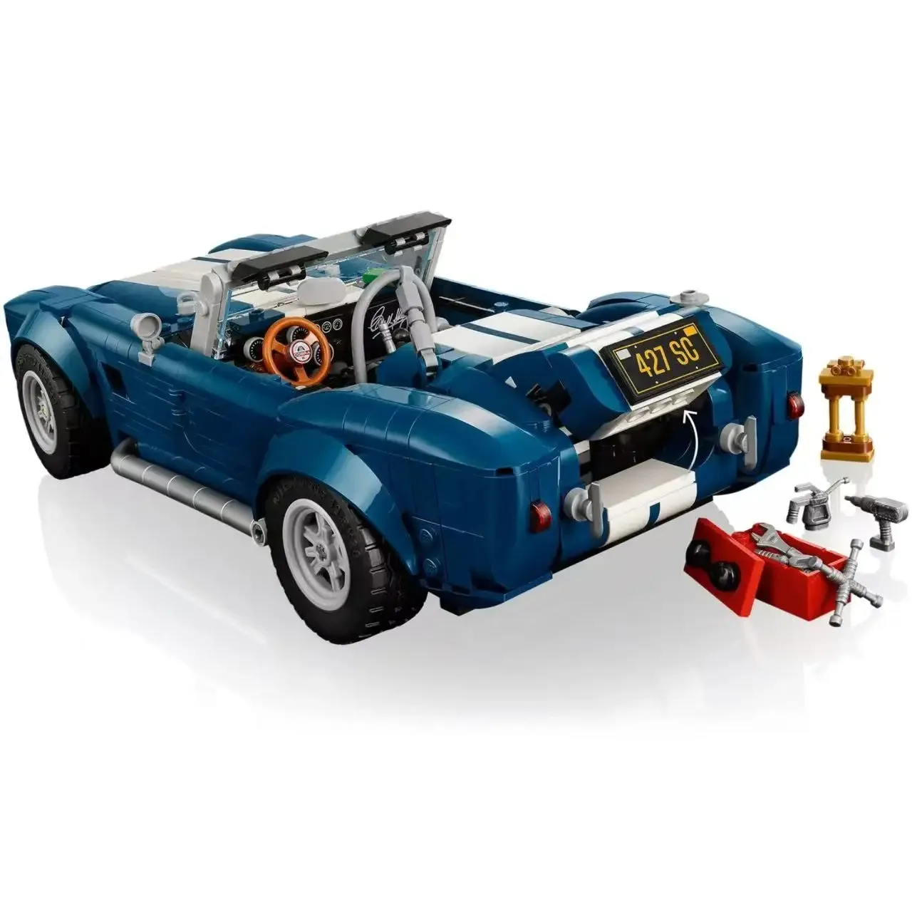 MOC 1241PCS เชลบี คอบร้ารถสปอร์ต 10357 รถกีฬาบล็อกตัวต่อแข่งรถชุด DIY ของเล่นเด็กของขวัญวันเกิด