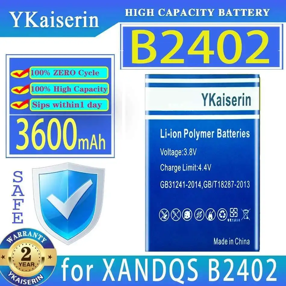 

Аккумулятор мобильного телефона для Xandqs B2402, стабильный, 3600 мАч, сейф