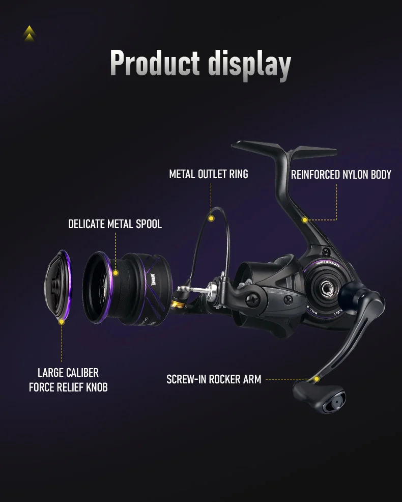 Kingdom Tegmen Pro 6,2:1 High Speed Übersetzungsverhältnis Spinning Angelrolle 9 kg Max Drag 8+1BB Ultraleichte 2500 2500 3000 Angelrolle – Detail 12