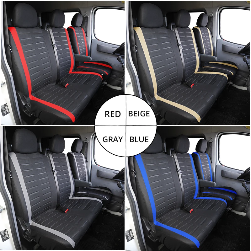 Universal 2+1 Truck Seat Covers Van Seat Cover For Gazelle 3302 For ducato van For Peugeot boxers For Kia Rio 2009