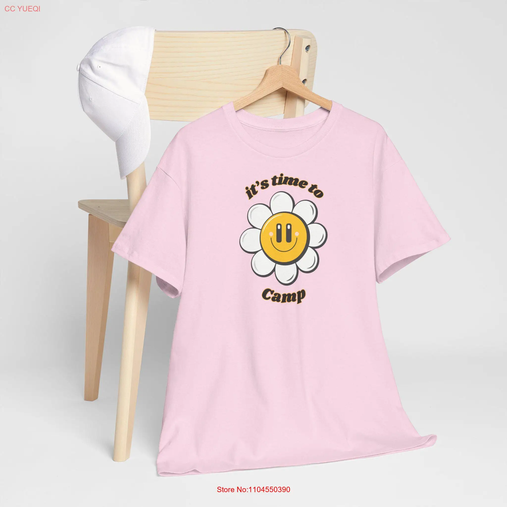 قميص تخييم جميل مع عزر زهرة، حان الوقت للتخييم، إعطاء للأصدقاء هدية التجوال لها #1