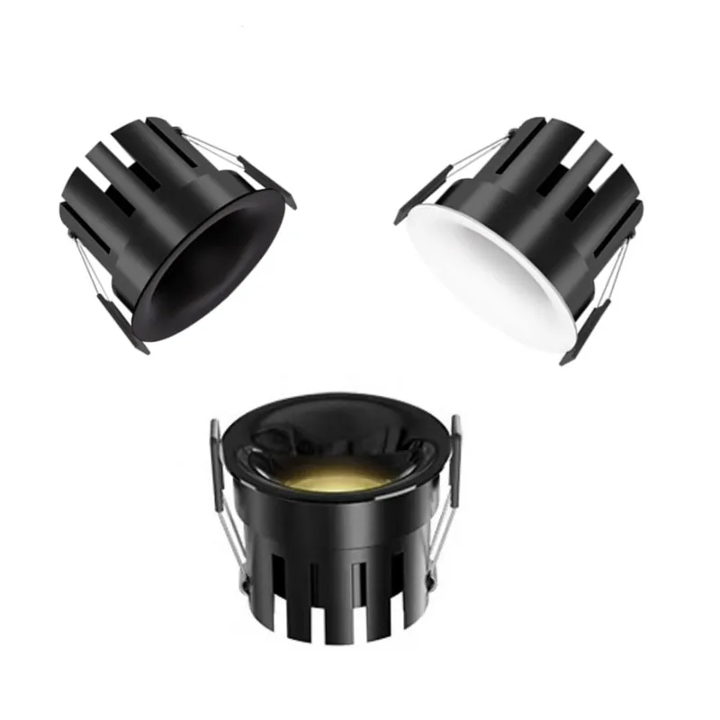 Embedded curved-edge bezelless downlight with anti-glare LED ceiling lamp AC 90-265V dimmable spotlight for indoor lighting New