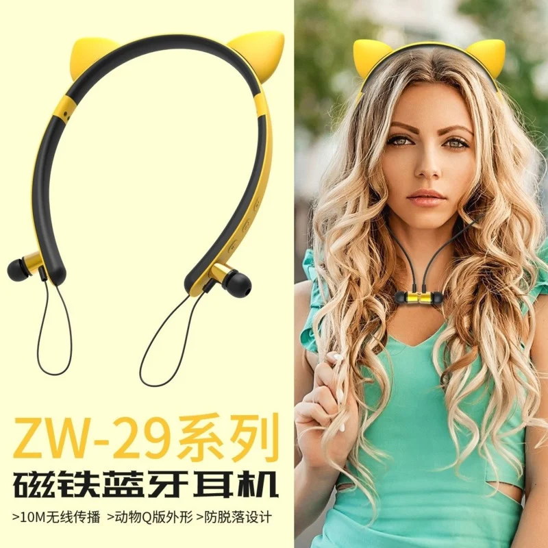 

Cartoon Glowing Cat Ears Wireless Headphones Cute TWS High Quality Bluetooth Earphones HIFI In Ear Woman Anime Headband Earbuds