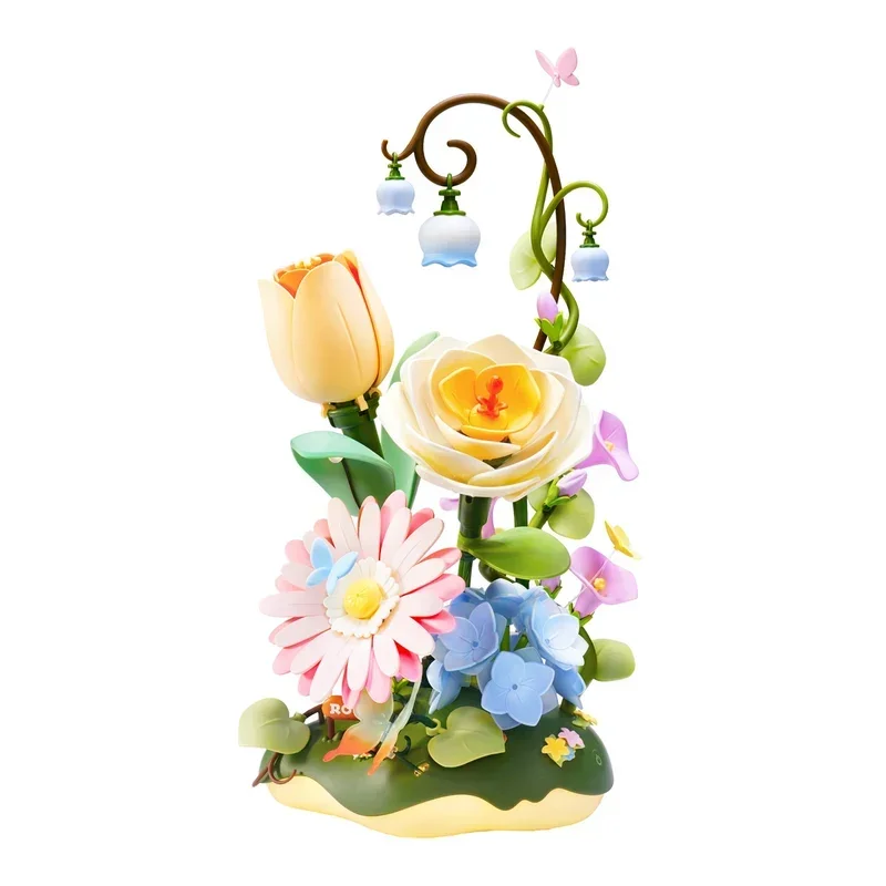 Garden Ramble DIY Flower Bouquet 3D Puzzle Home Decor Accessories Living Room Spring Time Bouquet Gifts for Women Adult