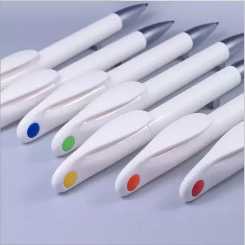 3 Pcs Guangzhou GED Top Quality Sublimation Pen Blank Ballpoint Pen Black Blue Red Ink Plastic For Customized Logo Promotion Gi