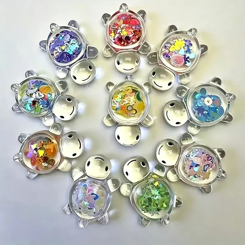 10/20/30Pcs Glow Resin Turtle Figurines Vibrant Colorful Turtle Decor Miniature Ornaments For Indoor Outdoor Home&Garden 3CM