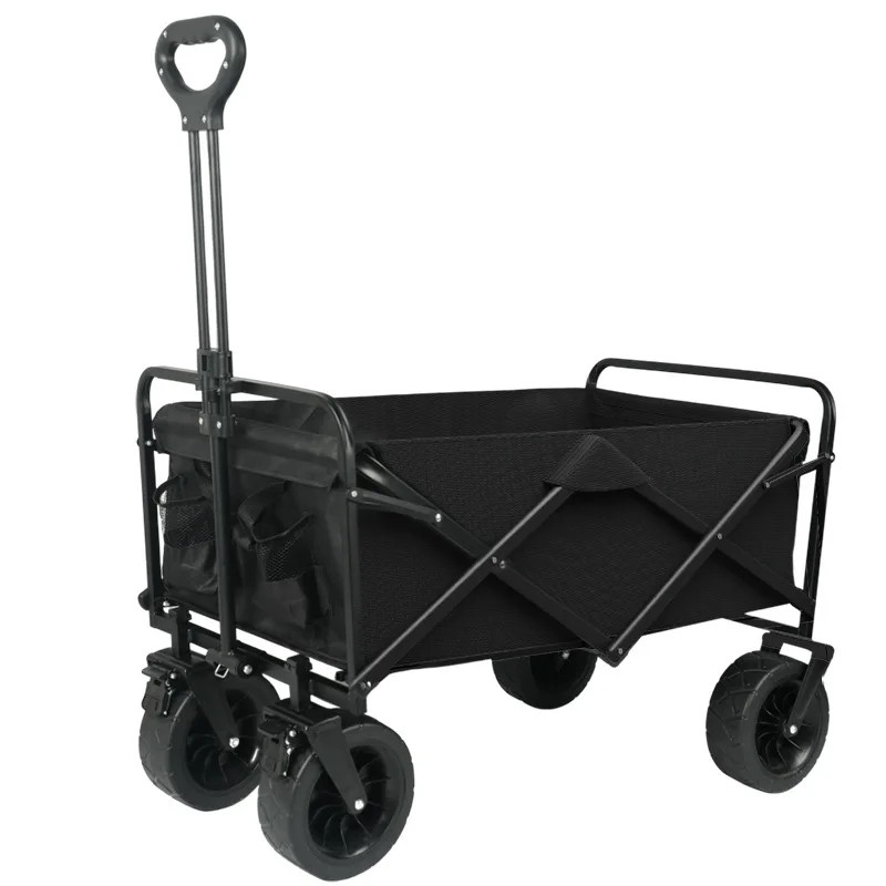 

8-Inch Elevated Off-Road Heavy Duty Foldable Wheelbarrow Wagon Cart Customizable OEM Utility Wagon for Camping