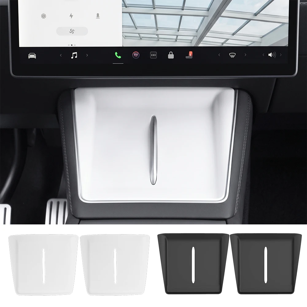 Silicone Car Center Control Wireless Phone Charging Pad Wireless Charger For Tesla Model Y/3/YL Model 3 Highland Model Y Juniper
