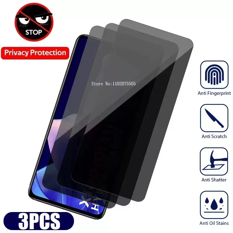 Privacyglas voor Poco X5 X4 X3 M4 Pro X4 F4 GT F3 M5S Privacyfilm Peep Screen Protecto OP Xiaomi Mi 11T 12T Pro 11 Lite 5G NE