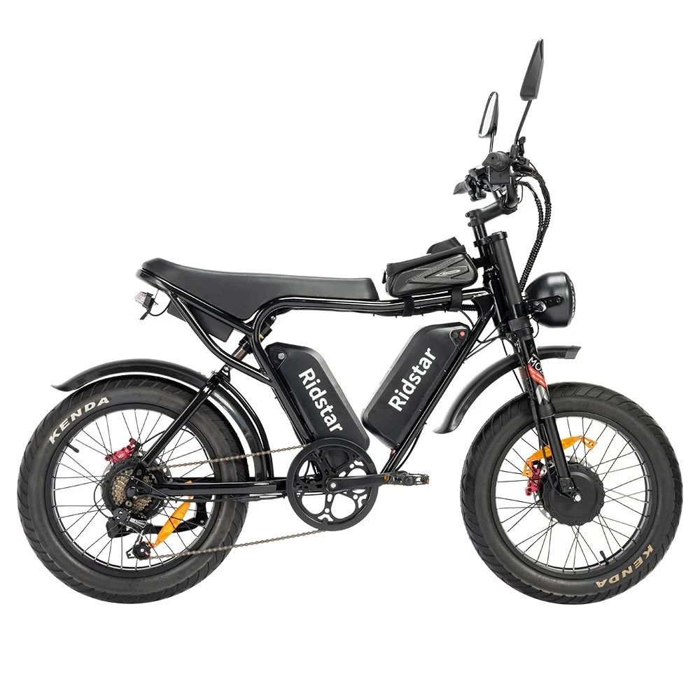 Ridstar q20 pro Offroad-Elektro fahrrad 2*1000w 52v 20ah Doppel batterie 55 km/h Höchst