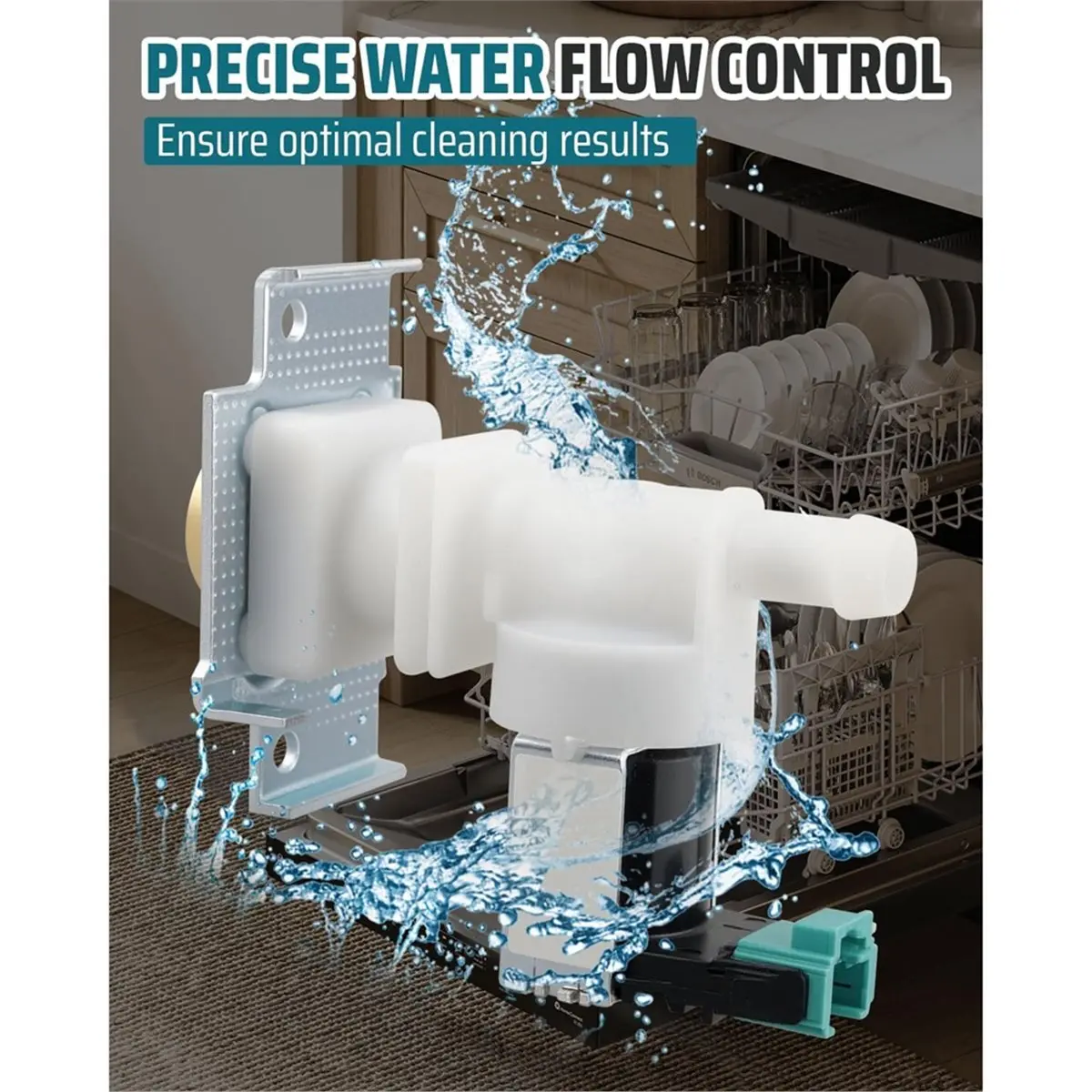 update. 00633970 Dishwasher Water Inlet Valve for Bosch Dishwasher Replace AP5958510 PS11700720 33299019 00425458 120V