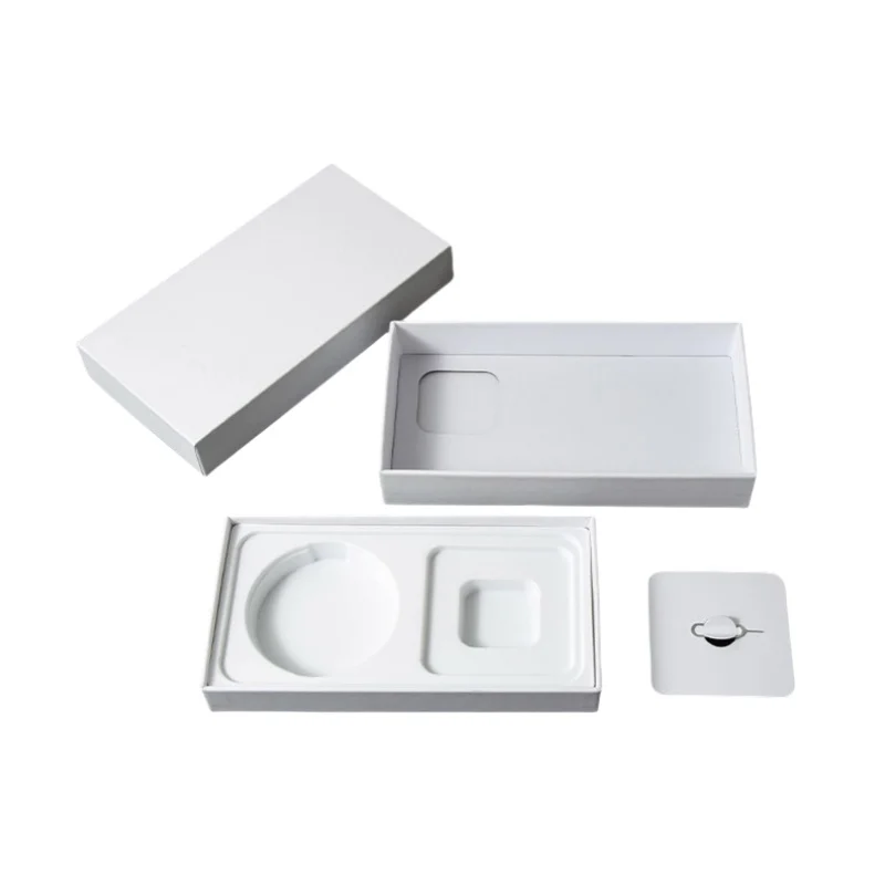 Boîte d'emballage de détail en papier carton pour iPhone, boîtes de téléphone portable vierges, logo d'impression personnalisé générique, 15, 16 Pro Max, WJ103, 100 pièces