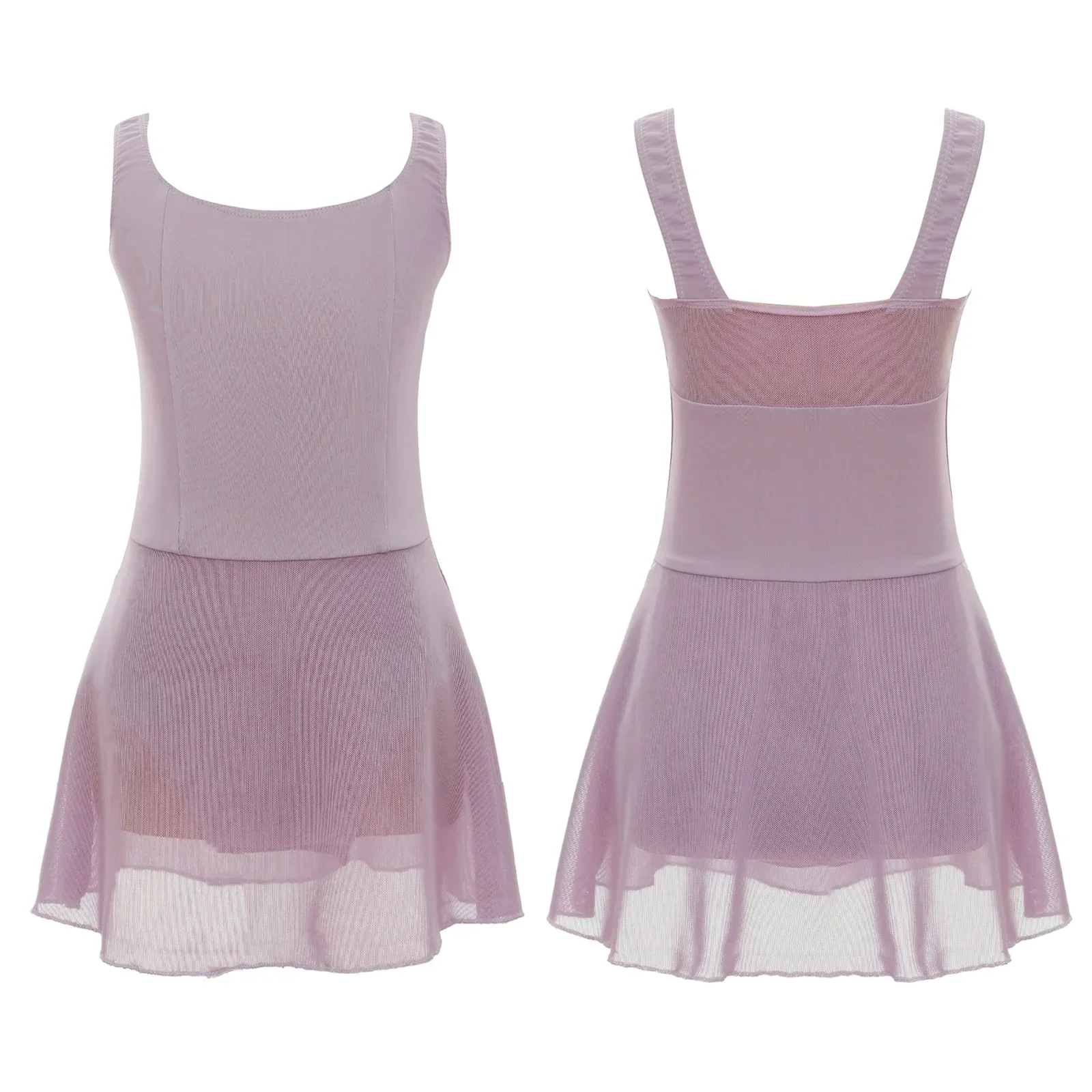 Kinderen Meisjes Gymnastiek Ballet Dans Turnpakje Jurk Effen Kleur Mouwloze Jurken Ballet Danskleding Kinder Ballet Dans Outfit