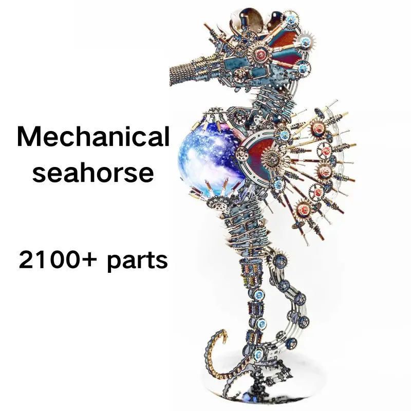 

Seahorse handmade diy metal assembly model mechanical toy desktop ornaments precision adult male birthday gift