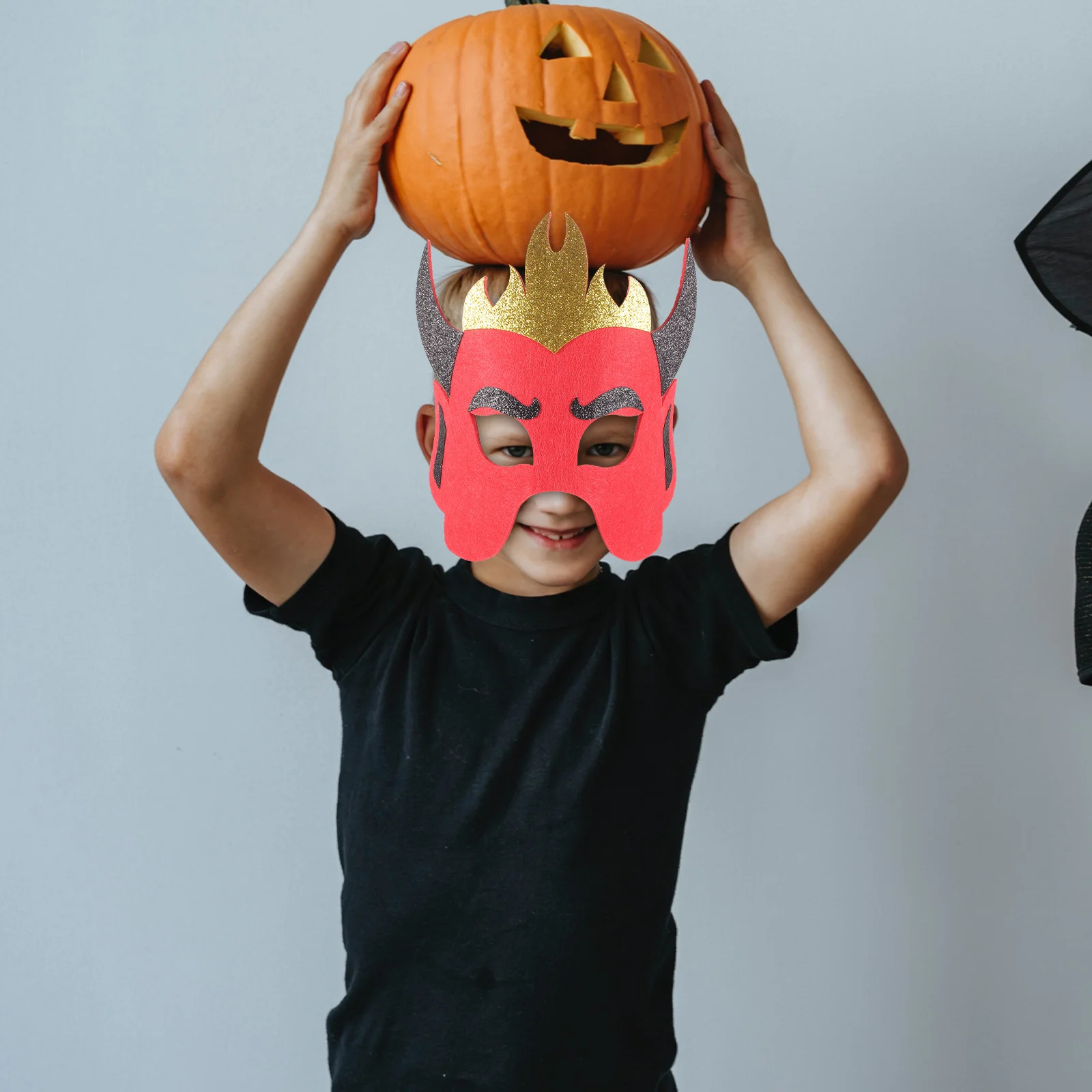 

1 комплект, маска, аксессуары для костюмов, Хэллоуин, дьявол, реквизит для косплея, товары для вечеринок, рога, набор крыльев для фестиваля