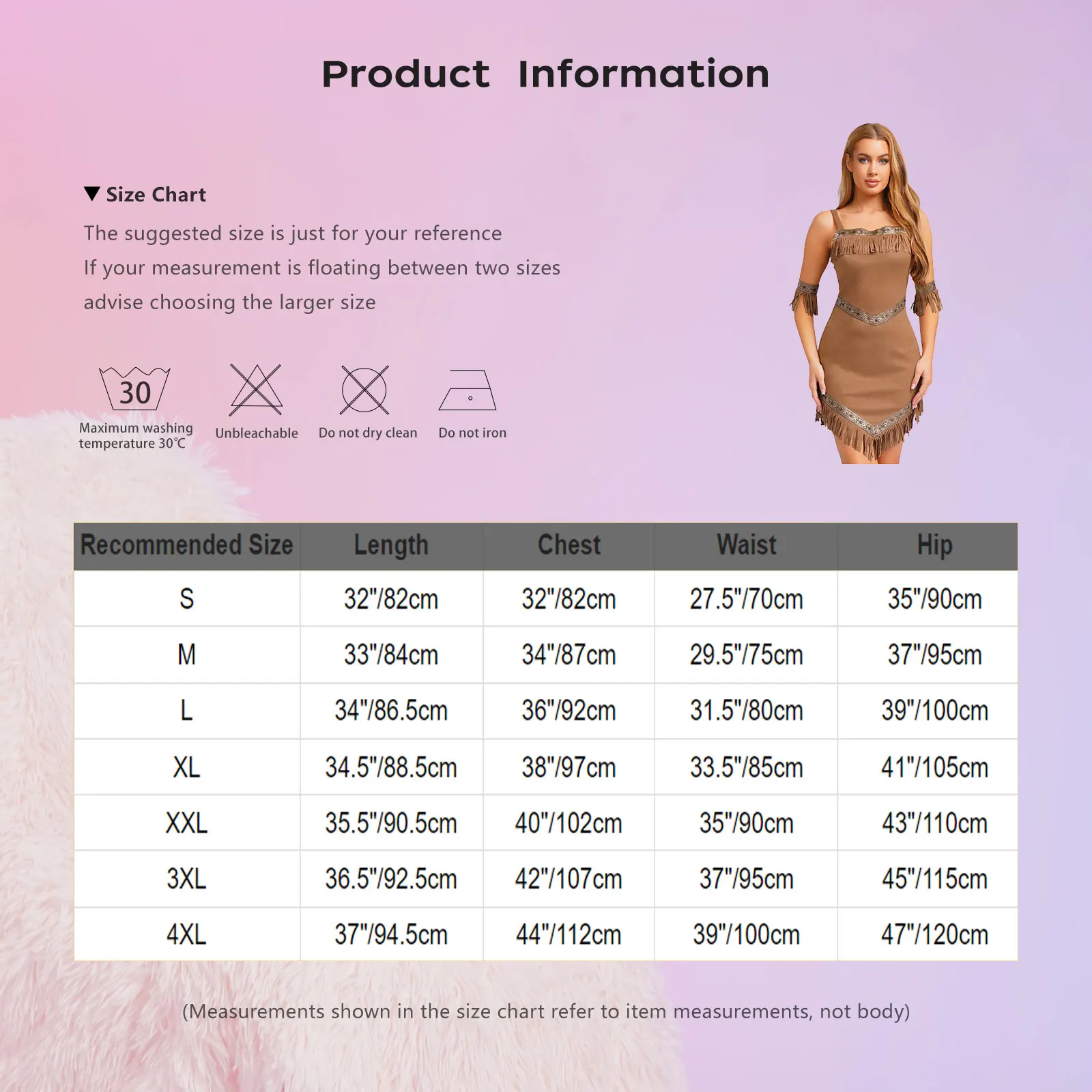 Women Halloween Vintage Native Tribe Princess Cowgirl Cosplay Dress with Armbands Retro Tassel Dress Aboriginal Carnival Costume