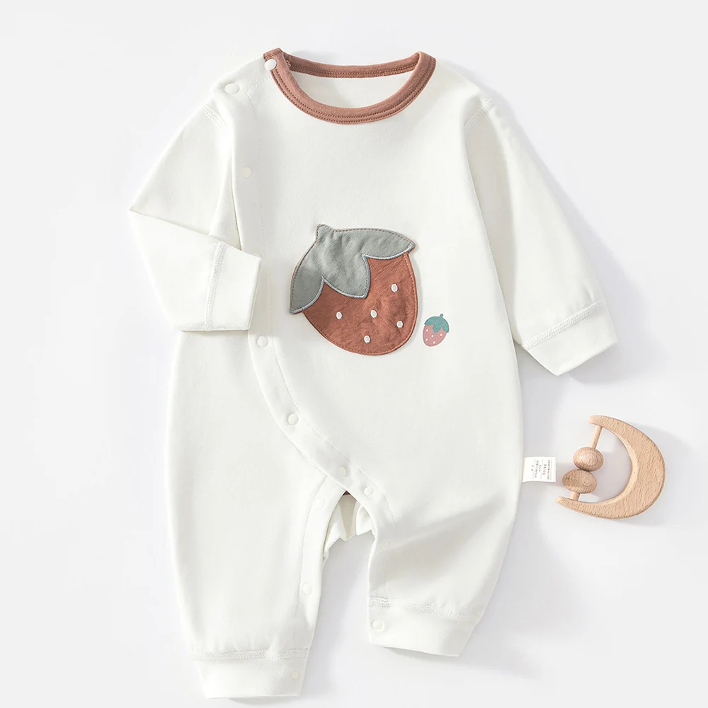 Newborn Baby Clothing Cotton Spring Autumn Baby Romper Long Sleeve Cute Pattern Soft Breathable Infant Jumpsuits Hot Selling