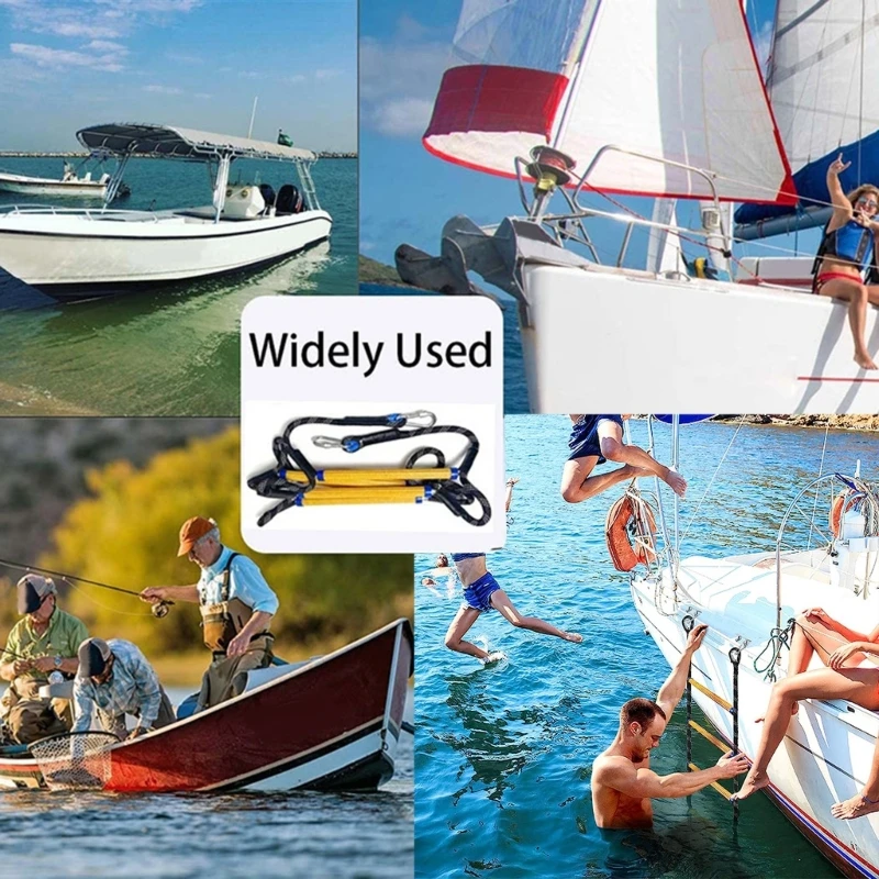 

Boat Rope Ladder Extension 5 Step Boat Rope Ladder Rigid Resin Step Designs