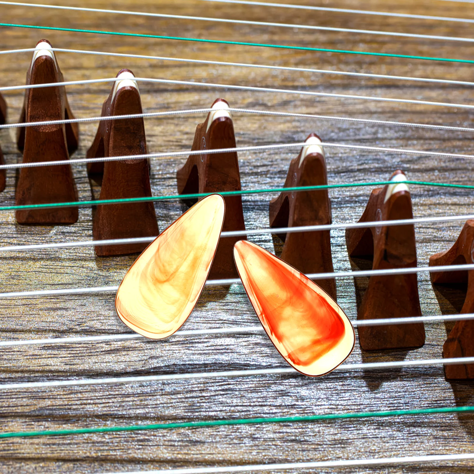 

8 Pcs Musical Instrument Guzheng Nails Child Adults Plastic Finger Fingertip Protectors