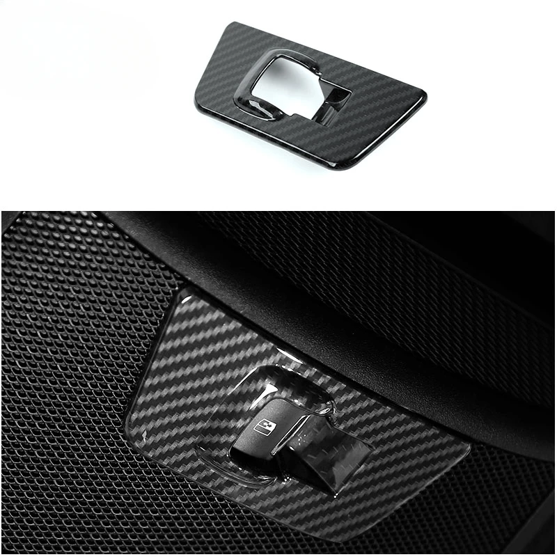 

Fit for Ford F150 2015-2020 ABS Carbon fiber color Interior Mirror Small Button Window Switch Cover Decoration cover