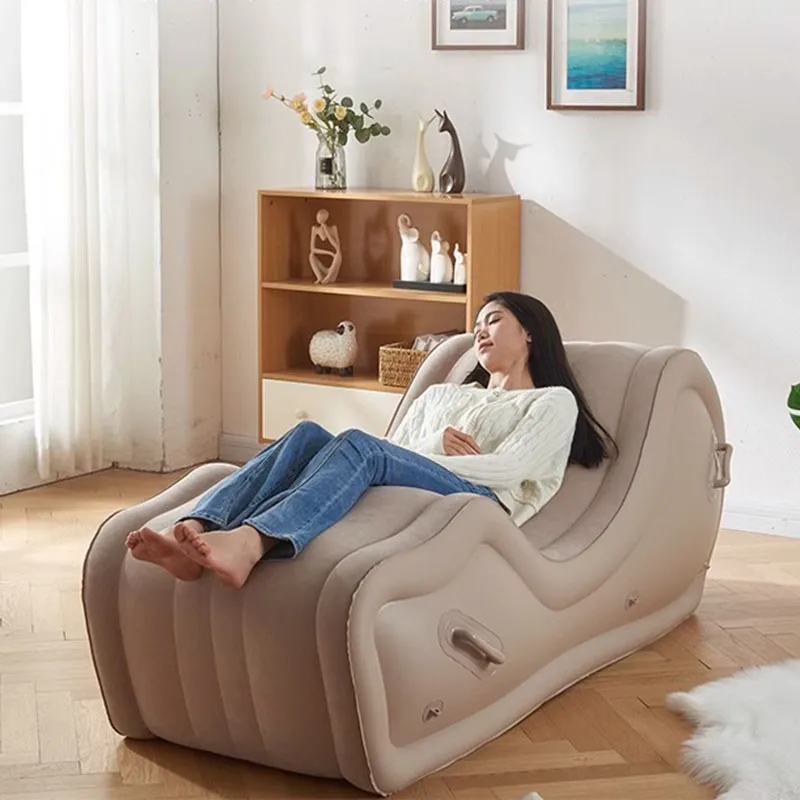 

Luxury Modern Inflatable Seat Pouf Couch Puffs Futon Nordic Designer Inflatable Sofa Comfortable Koltuk Takımı Home Furniture