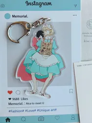 Sajou Rihito Anime KeyChain Women Key Chain for Men Key Ring Acrylic Car Keyring Party Pendant Japan Cos Girls Gift