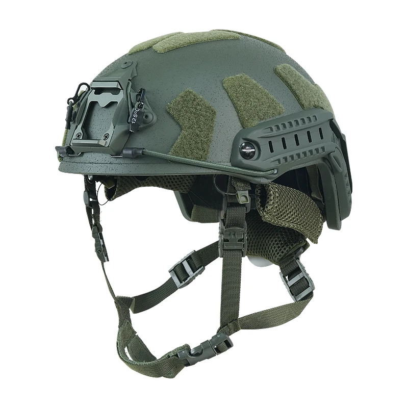 BOOIU Tactische Helm FRP Klittenband Ballistische Helm Hoge Cut Wendy Suspension Met Dubbellijn Verstelbare Knop Ballistische Helm