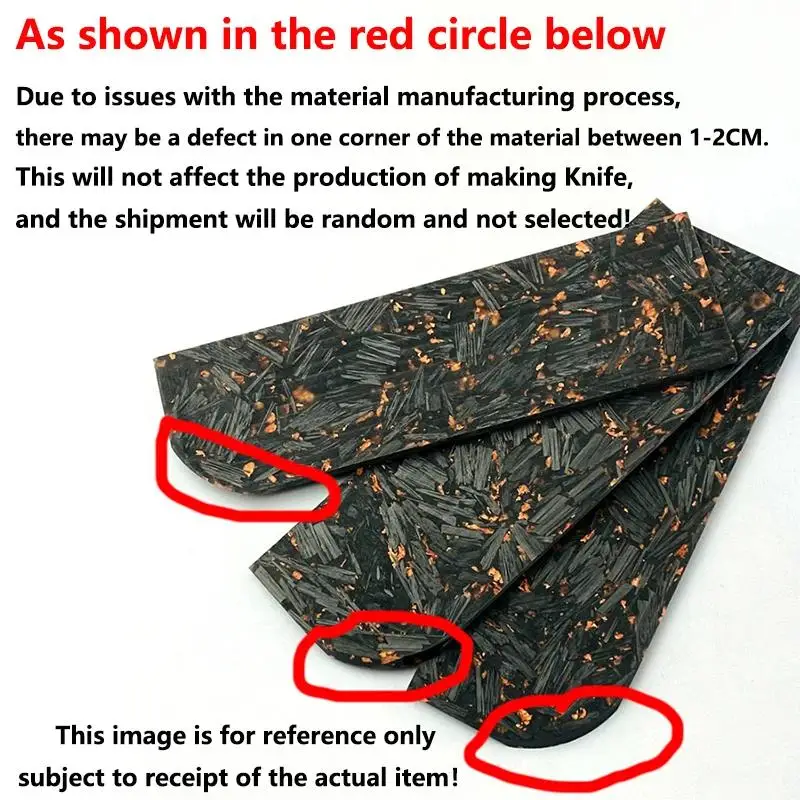 1pc 5 Sizes Marbled CF Carbon Fiber Board Marble Black / Green Noctilucent Crushed Carbon Resin Material for Knife Handle DIY