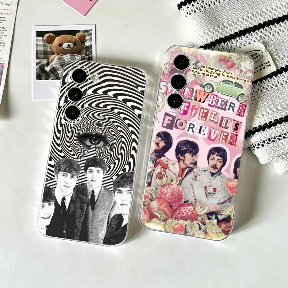 

AAA The B-BeatlES Rock Band Hot Phone Case For SamsungA10,12,20,21S,30,31,40,50,51,52,70,71 Transparent Cover