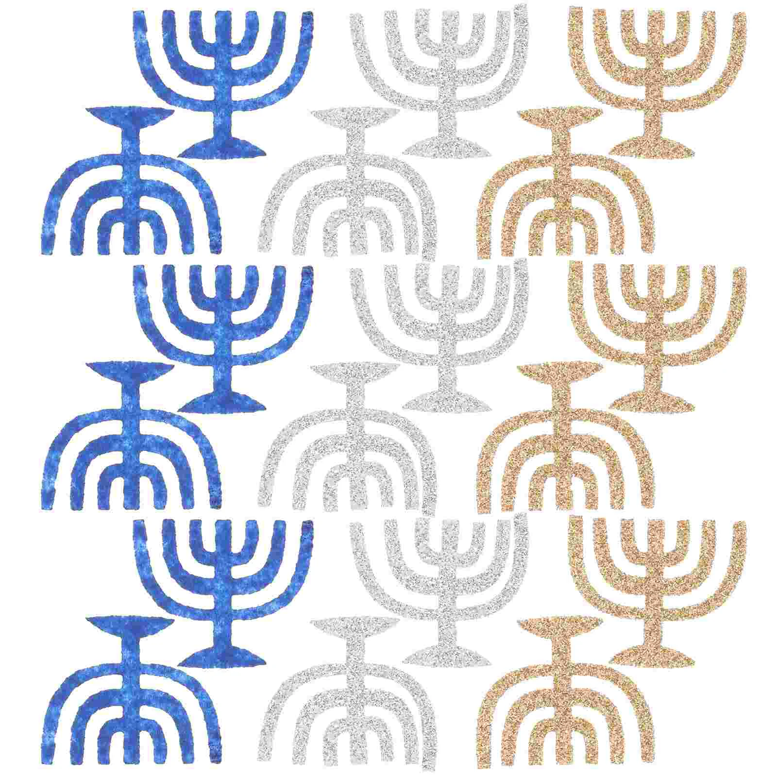 50 Pcs Non-woven Hanukkah Party Adorn Decoration Supplies Star of David Holiday Confetti