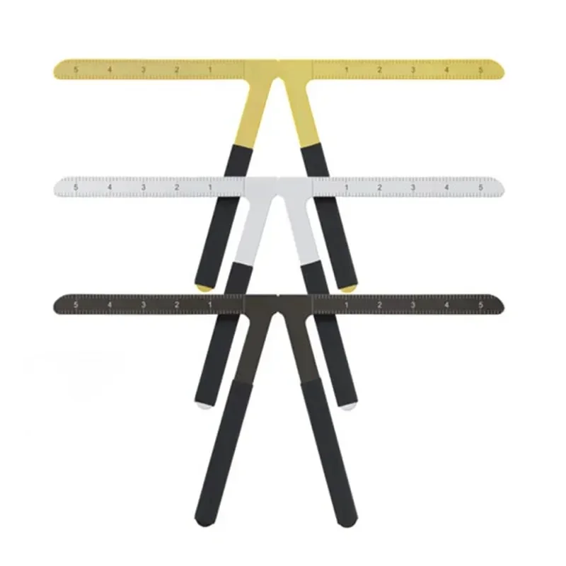 1pcs Metal Eyebrow Tattoo Stencil Ruler Microblading Tattoo Positioning Measure Template Eye Brow Permanent Makeup Tools