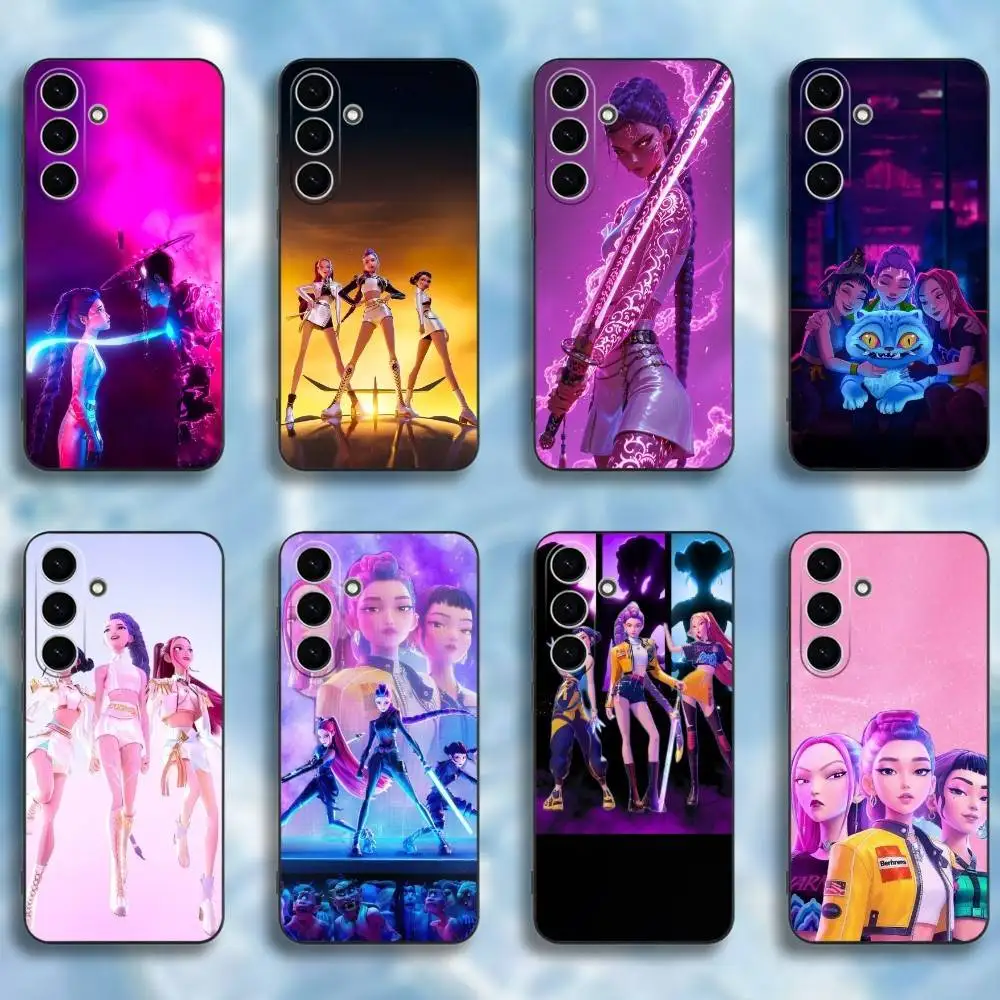 

K-KPop D-Demon H-Hunters Phone Case For Samsung Galaxy A73,A72,A71,A70,A53,A52,A51,Others Soft Black Cover