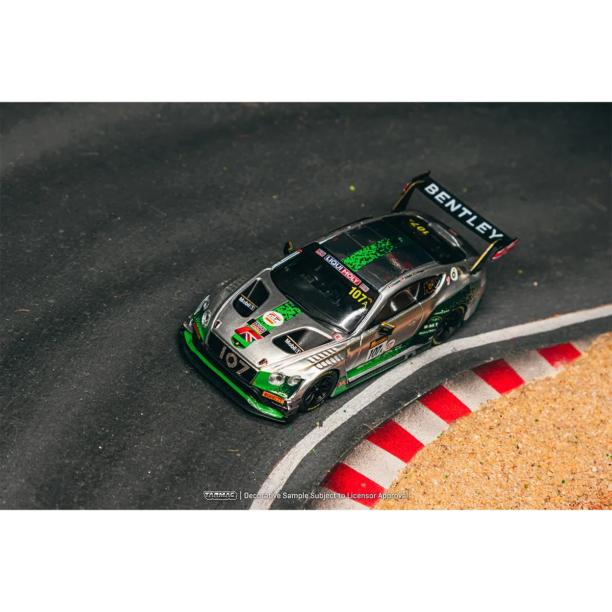 ما قبل البيع TW بنتلي كونتيننتال 1:64 GT3 باثرست 12 ساعة 2019 الفضة دييكاست نموذج سيارة مجموعة اللعب Tarmac Works #2