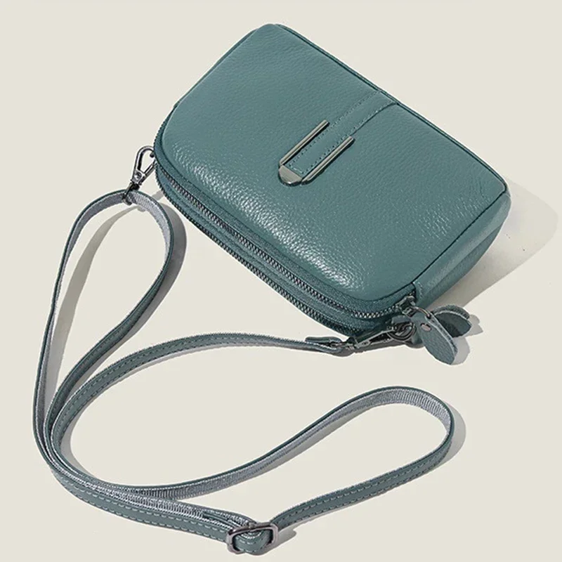 Genuine Leather Bag Luxury Women\'s Handbags Bag for Woman 2024 Female Clutch Phone Bags Shoulder Bag Crossbody Messenger Pack