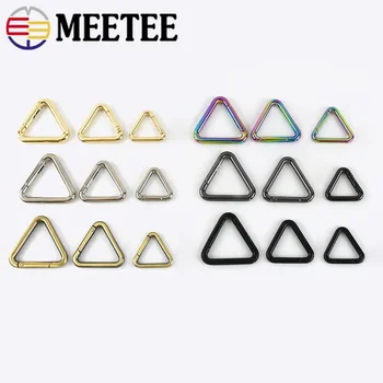 Meetee 10/20 adet 20/25/32mm Metal bahar halka toka açılabilir basmalı klips anahtarlık kanca dokuma toka çanta bağlayıcı tokaları asmak