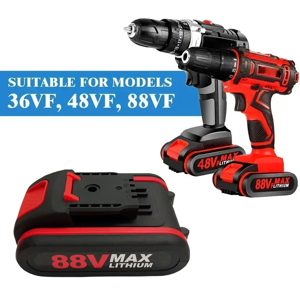 88VF Velkokapacitní dobíjecí lithium-iontová baterie Worx Náhrada 48VF 36VF Náhrada baterie pro elektrický klíč, pilu a elektrické nářadí - náhled 2