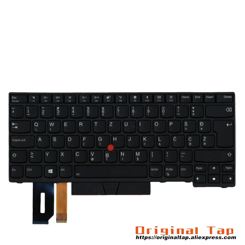 SI Slovenian Backlit Keyboard for Lenovo Thinkpad E480 E485 E490 T480S T490 T495 P43S L480 L490 L380 L390 Yoga 01YP304 01YP464 0