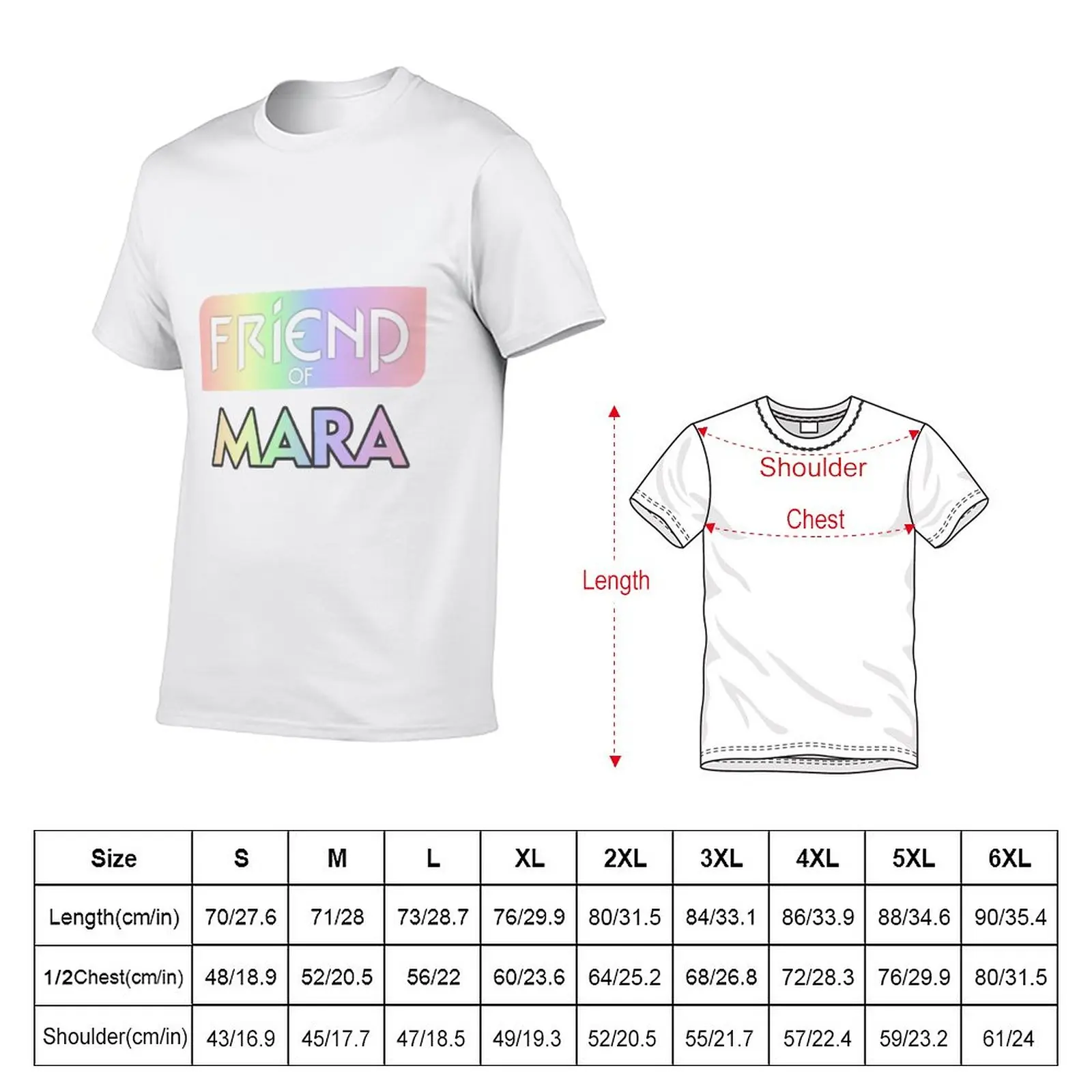 New Friend of Mara - She-ra T-Shirt plain t-shirt anime oversized t shirts hippie clothes Men's cotton t-shirt