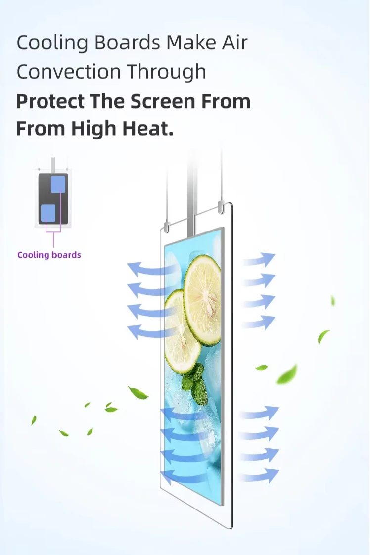 LCD Double-sided Display 43 49 55 65  Inch High Brightness Shop Window Display Multi-install Digital Signage Customizable