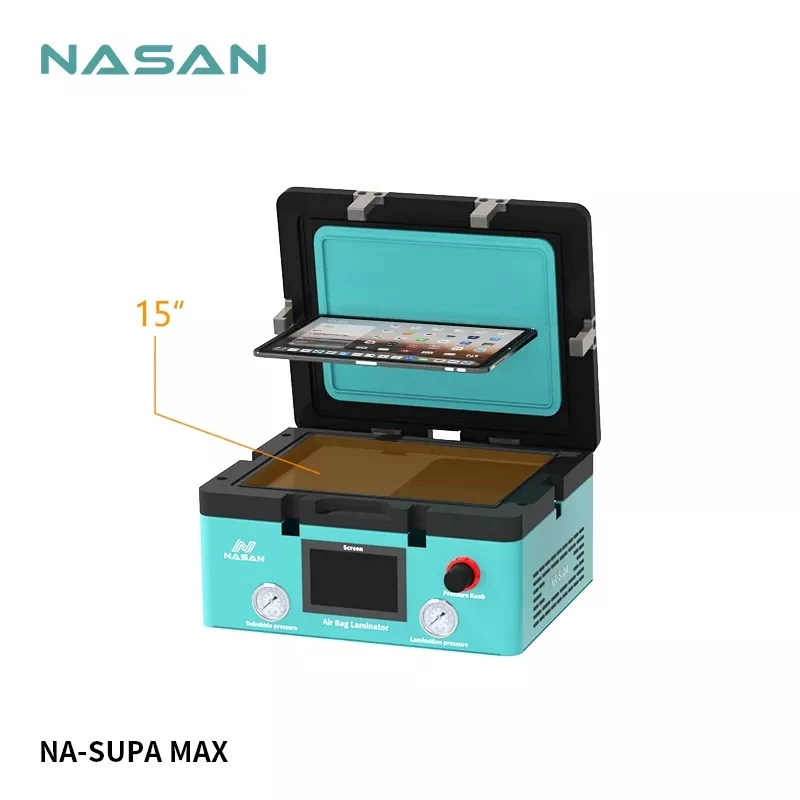 

NASAN NA-SUPA Max 15 inch OCA Laminating Machine With Bubble Remover For Mobile Phone Flat Curved LCD Display Screen Repair Tool