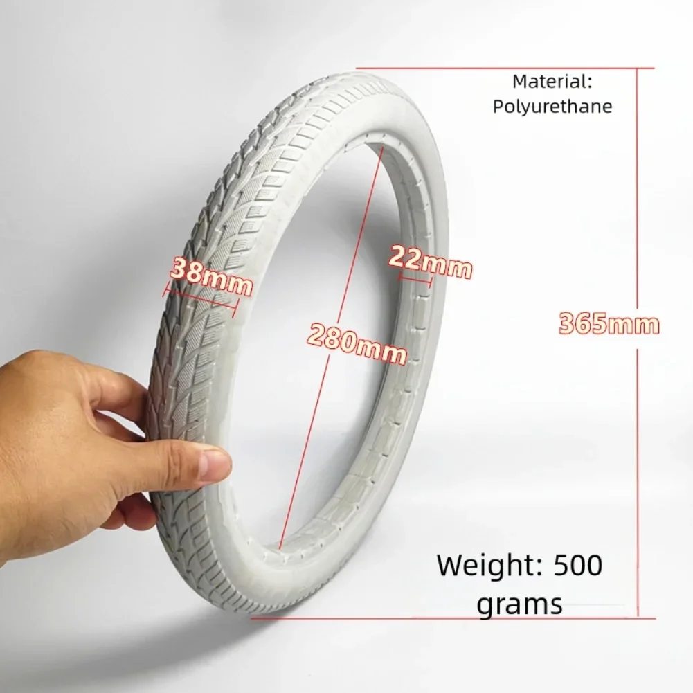 

16 Inch Solid Tire 16x1 75 For Bicycles For Wheelchairs Puncture Resistant Rubber Tire No Inflation Solid Tire Design