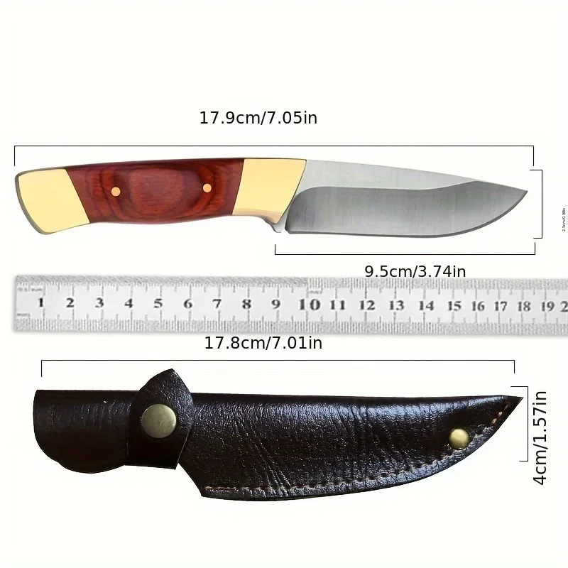 Outdoor Household Fruit Knife Stainless Steel Knife Kitchen Knife Mongolian Hand Meat Knife Meat Eating Knife Gift Knife