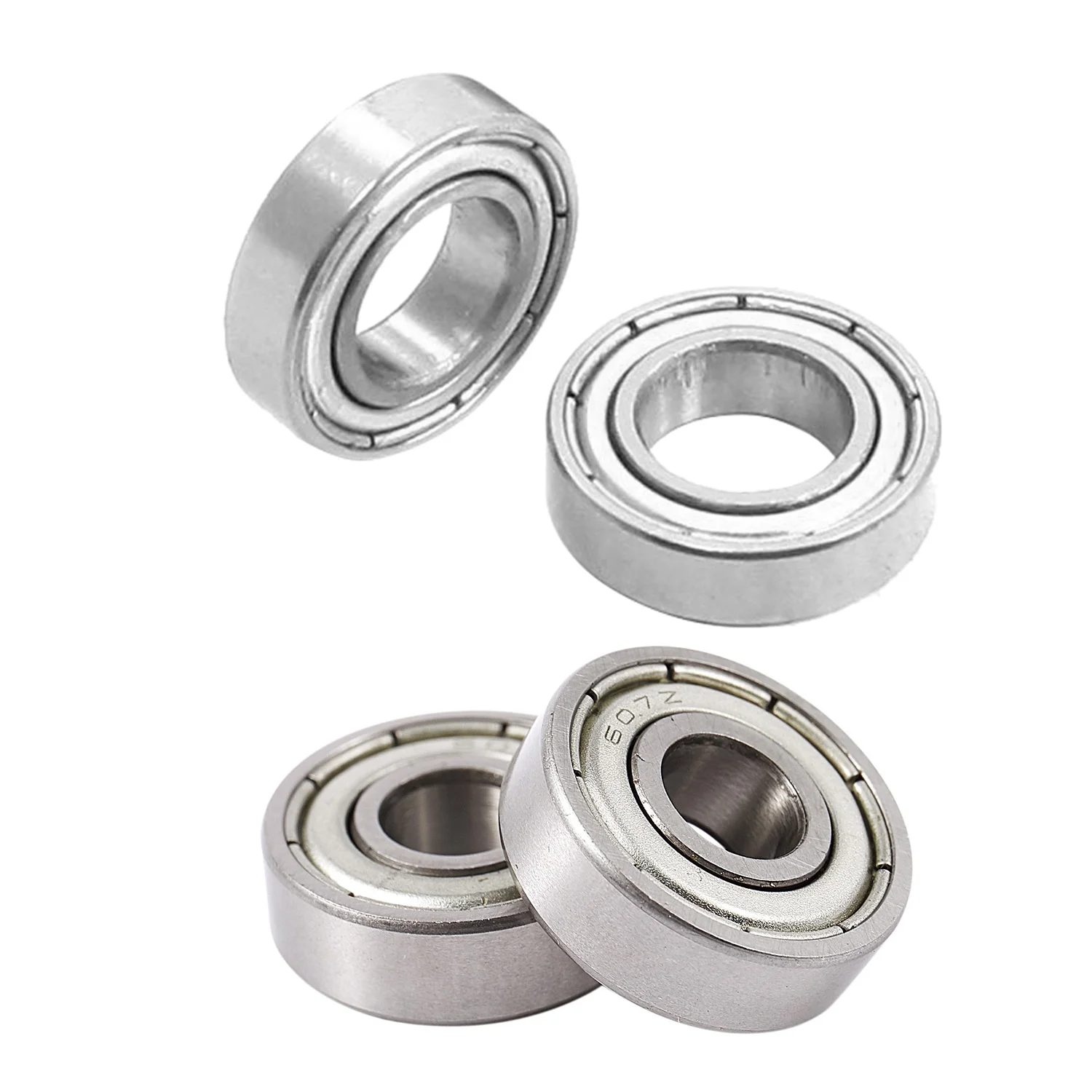 

ABVS 20 Pcs Deep Groove Ball Bearings: 10 Pcs 6800Z 10 X 19 X 5Mm & 10 Pcs 607ZZ 19 X 7 X6mm Sealed Metal Ball Bearings
